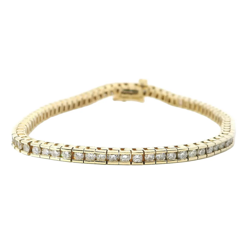 Gold Diamond Tennis Bracelet